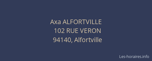 Axa ALFORTVILLE