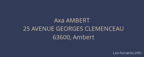 Axa AMBERT