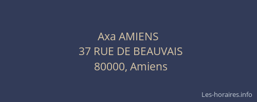 Axa AMIENS