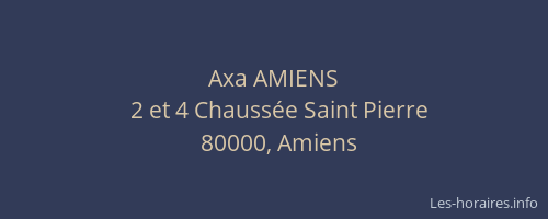 Axa AMIENS