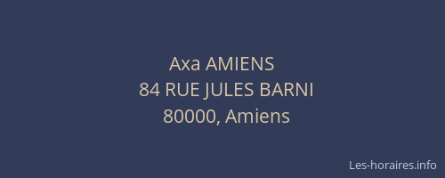 Axa AMIENS