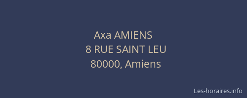 Axa AMIENS