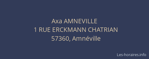 Axa AMNEVILLE