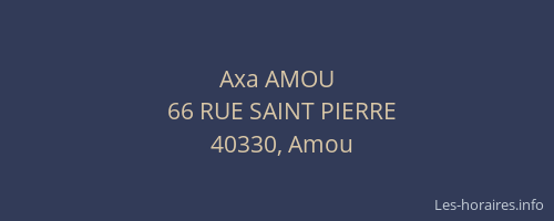 Axa AMOU