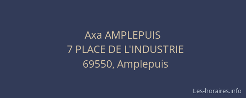Axa AMPLEPUIS