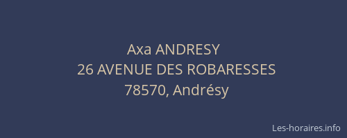 Axa ANDRESY
