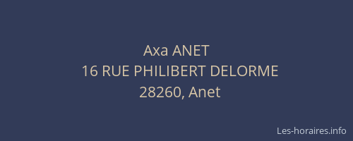 Axa ANET