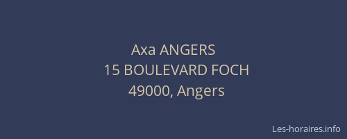 Axa ANGERS