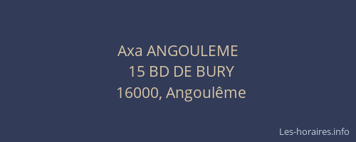 Axa ANGOULEME
