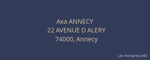 Axa ANNECY