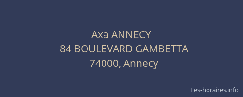 Axa ANNECY
