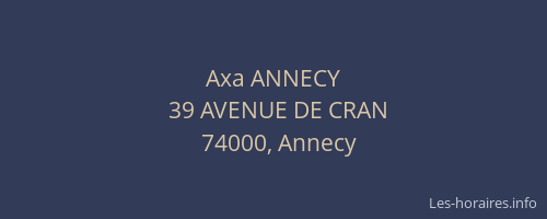Axa ANNECY