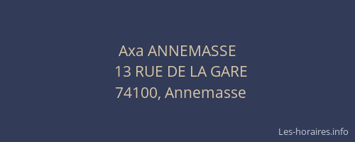 Axa ANNEMASSE