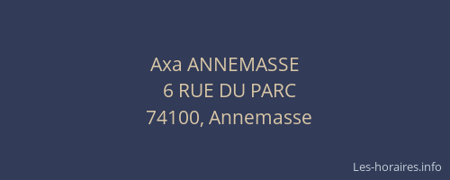 Axa ANNEMASSE