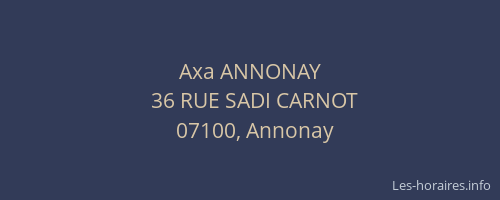Axa ANNONAY