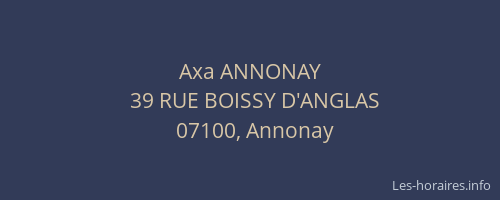 Axa ANNONAY