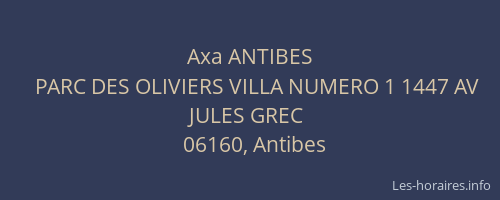Axa ANTIBES