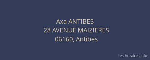 Axa ANTIBES