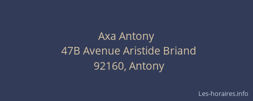 Axa Antony