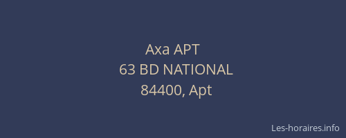 Axa APT