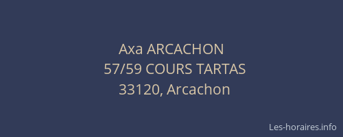 Axa ARCACHON