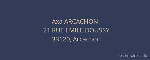 Axa ARCACHON