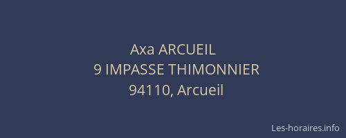 Axa ARCUEIL