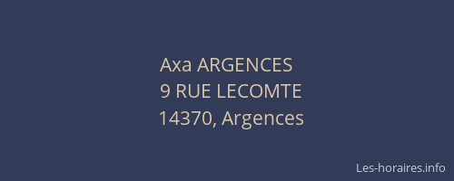 Axa ARGENCES