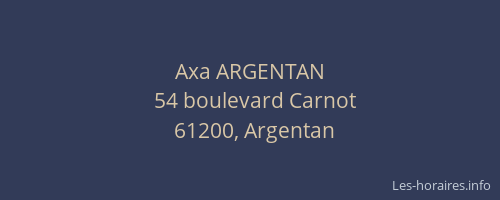 Axa ARGENTAN