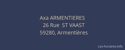 Axa ARMENTIERES
