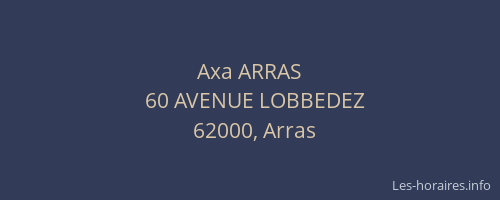 Axa ARRAS