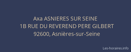 Axa ASNIERES SUR SEINE