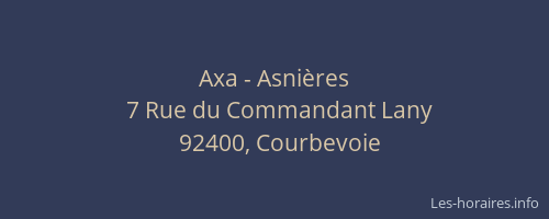 Axa - Asnières