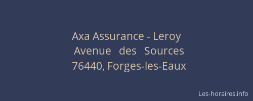 Axa Assurance - Leroy