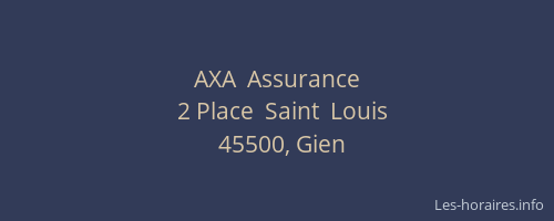 AXA  Assurance