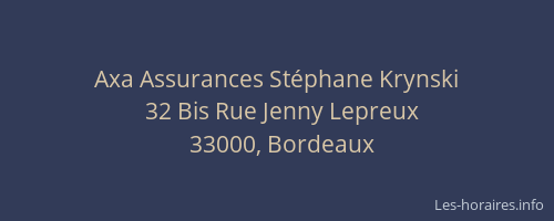 Axa Assurances Stéphane Krynski