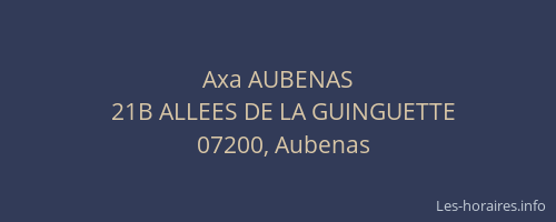 Axa AUBENAS