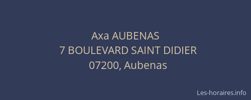 Axa AUBENAS