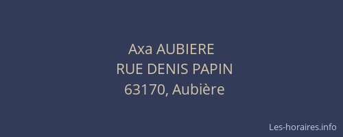 Axa AUBIERE