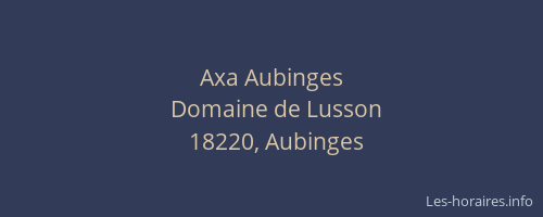 Axa Aubinges