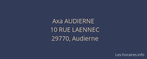 Axa AUDIERNE