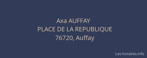 Axa AUFFAY