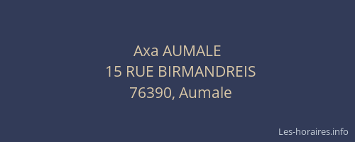 Axa AUMALE