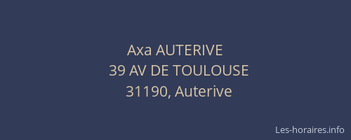 Axa AUTERIVE