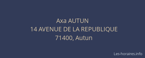 Axa AUTUN