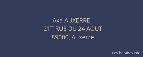 Axa AUXERRE