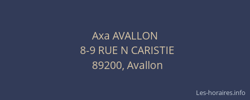 Axa AVALLON