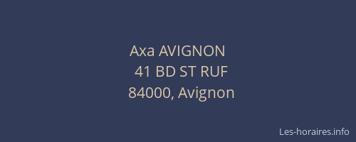 Axa AVIGNON