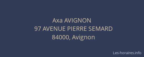 Axa AVIGNON