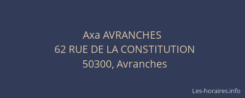 Axa AVRANCHES